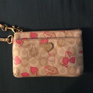 Coach Waverly Cherry Small Wristlet